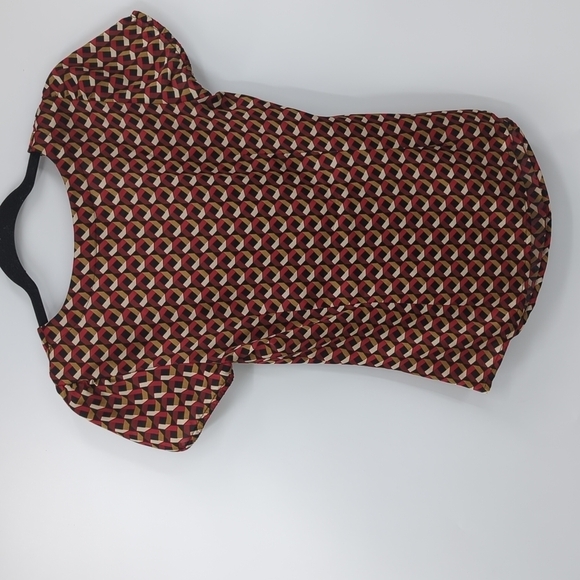 LOFT Tie Front Short Sleeve Top - Picture 4 of 5